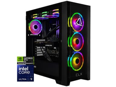 CLX SET Gaming Desktop - Intel Core Ultra 9 285K 3.7GHz 24-Core Processor, 64GB DDR5 Memory, GeForce RTX 5080 16GB GDDR7 Graphics, 2TB NVMe M.2...