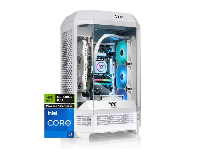 Thermaltake LCGS Reactor i1470TS Gaming Desktop (Intel Core i7-14700KF, 32GB 6400MT/s DDR5 RGB Memory, NVIDIA GeForce RTX 5070 Ti, 2TB NVMe M.2,...
