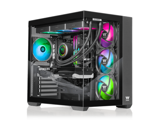 Thermaltake LCGS View u2880-380 Gaming Desktop (Intel Core Ultra 9 285K, ToughRam 32GB DDR5 6400MT/s RGB Memory, NVIDIA GeForce RTX 5080, 2TB NVMe...