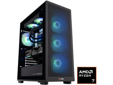 ABS Stratos Ruby Prebuilt Gaming PC - Windows 11 - AMD Ryzen 7 9800X3D - Radeon RX 9070 XT 16GB - 32GB DDR5 - 1TB NVMe SSD