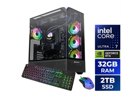 iBUYPOWER Gaming Desktop PC Intel Core Ultra 7 270K Plus 32GB DDR5 2TB SSD GeForce RTX 5080