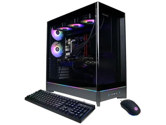 CYBERPOWERPC SLC11040CPG Gamer Supreme Liquid Gaming Desktop - Ryzen 7 9800X3D - RTX 5080 - 32GB/2TB