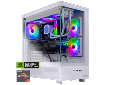 Skytech Gaming Azure 3 Gaming PC, AMD Ryzen 7 9800X3D 4.7GHz, NVIDIA RTX 5080 16GB, 4TB Gen4 NVMe SSD, 64GB DDR5 RAM 6000, 850W GOLD ATX 3 PSU, 360...