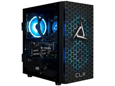CLX SET Gaming Desktop - AMD Ryzen 5 9600X 3.9GHz 6-Core Processor, 32GB DDR5 Memory, GeForce RTX 4060 8GB GDDR6 Graphics, 1TB NVMe M.2 SSD, WiFi,...
