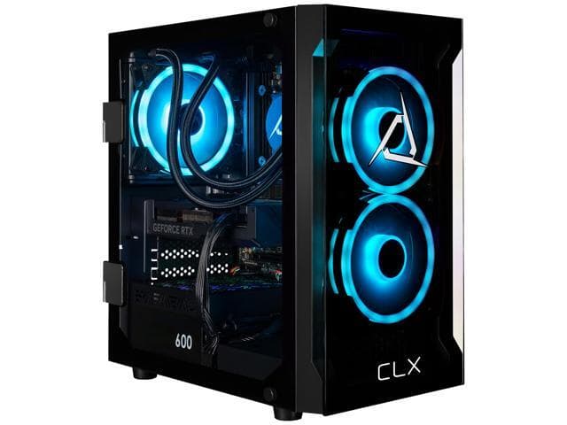 CLX SET Gaming Desktop - AMD Ryzen 7 9700X 3.8GHz 8-Core Processor, 32GB DDR5 Memory, GeForce RTX 4070 SUPER 12GB GDDR6X Graphics, 1TB NVMe M.2...