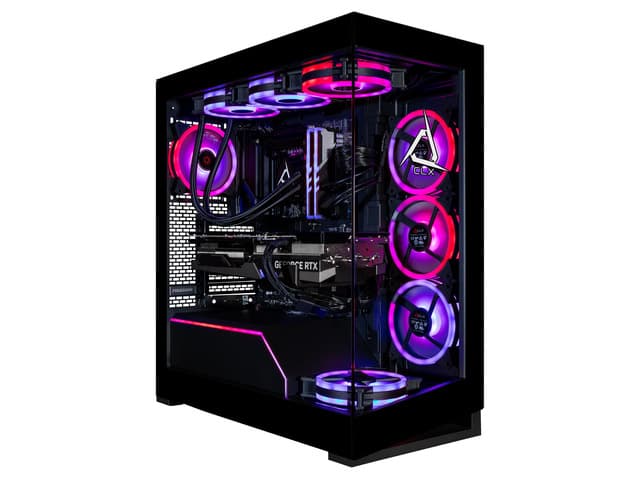 CLX Horus Gaming Desktop - Intel Core Ultra 9 285K 3.7GHz 24-Core Processor, 96GB DDR5 Memory, RTX 5090 32GB GDDR7 Graphics, 2TB NVMe M.2 SSD, 8TB...