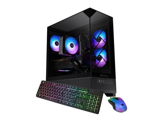 iBUYPOWER Slate Gaming PC Desktop Computer Intel Core i5 14400F CPU, NVIDIA GeForce RTX 5060 8GB GPU, 16GB RAM Memory, 1TB NVMe SSD, Windows 11...