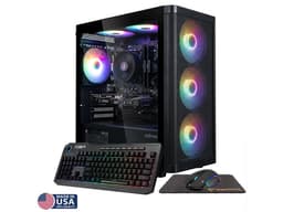 Gigatech Gaming Apollo 5 Gaming PC Desktop - Ryzen 5 5500, ARC A380, 32GB DDR4, 2TB SSD, RGB, Windows 11, Wi-Fi