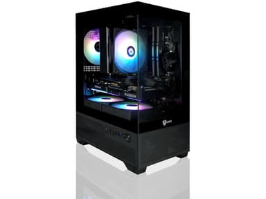 AVGPC Mini-X Gaming PC - Ryzen 5 5600X, AMD Radeon RX 9060 8GB, 16GB 3200MHz DDR4 RAM, 500GB NVME M.2 SSD, Hyper 212 Cooler, Wifi/AC, black Case,...