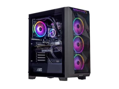 Velztorm Pilum Gaming Desktop PC (AMD Ryzen 7 5700X, GeForce RTX 5070 Ti, 32GB DDR4, 2TB PCIe SSD, 120mm AIO, 750W PSU, RJ-45, 1 Display Port,...