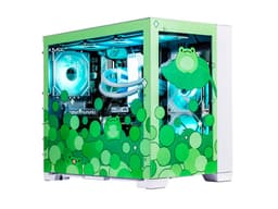 Velztorm Minty Frog Custom Built Gaming Desktop PC (AMD Ryzen 7 5700X, GeForce RTX 5070 Ti, 32GB DDR4, 2TB PCIe SSD, RGB Fans, 240mm AIO, 850W PSU,...