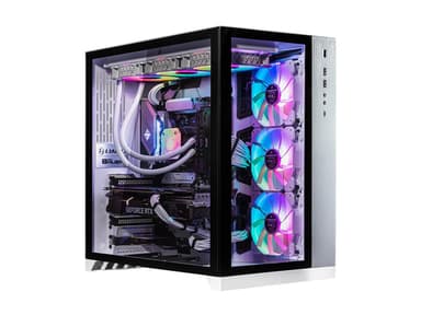 Velztorm Lux Gaming Desktop PC (AMD Ryzen 9 5950X, GeForce RTX 5070 Ti, 32GB DDR4, 2TB PCIe SSD, 360mm AIO, 1000W PSU, RJ-45, 1 Display Port, HDMI,...