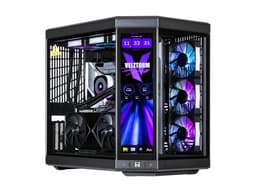 Velztorm LCD Black Praetix Custom Built Gaming Desktop PC (Intel i9-14900K, GeForce RTX 5070, 32GB DDR5, 2TB PCIe SSD, RGB Fans, 360mm AIO, 1000W...