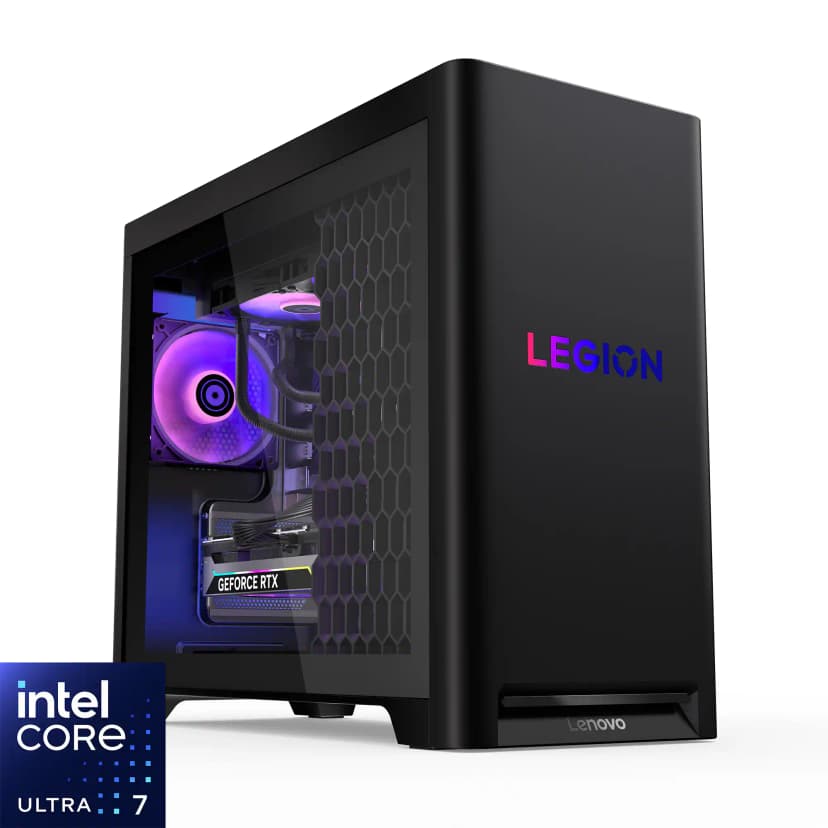 Lenovo - Legion Tower 5i Gaming Desktop - Intel Core Ultra 7 Processor 265F - 32GB RAM - NVIDIA RTX 5060Ti 8GB - 1TB SSD - Eclipse Black