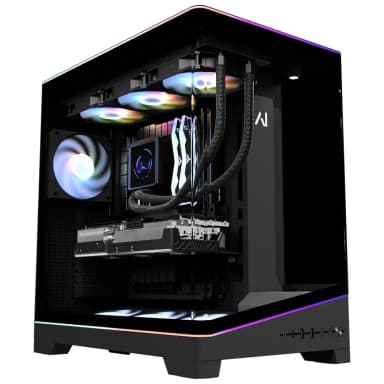 Andromeda Insights - Galaxy V4 Gaming PC, Radeon RX 9070 XT 16GB, Ryzen 7 9800X3D, 32GB DDR5, 2TB SSD - Black