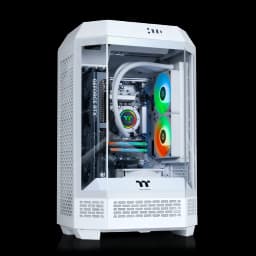 Thermaltake - LCGS Reactor i1470S Gaming Desktop Intel Core i7-14700KF 2025 32GB DDR5 Memory NVIDIA GeForce RTX 5070 2TB NVMe M.2 - White