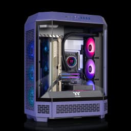 Thermaltake - LCGS Reactor 9880F Gaming Desktop AMD Ryzen 7 9800X3D 2024, 32GB DDR5 Memory, NVIDIA GeForce RTX 5080, 2TB NVMe M.2 - Purple