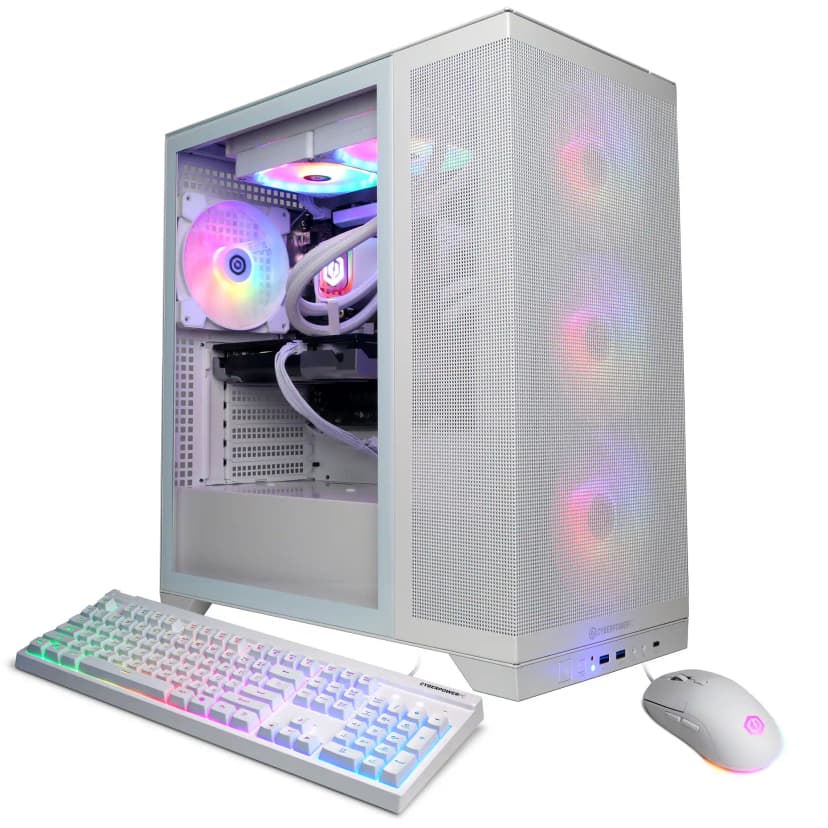 CyberPowerPC - Gaming Desktop - Intel Core Ultra 7 265F 2025 - NVIDIA GeForce RTX 5060 Ti 8GB - 32GB DDR5 Memory - 2TB SSD Storage
