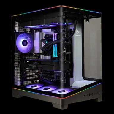 STORMCRAFT - Gaming PC VALKYRIE AMD Ryzen 7 9800X3D AMD Radeon RX9070 XT 32GB DDR5 6000Mhz RGB 2TB SSD 360mm AIO VA980XDCC-97BB1 - Black
