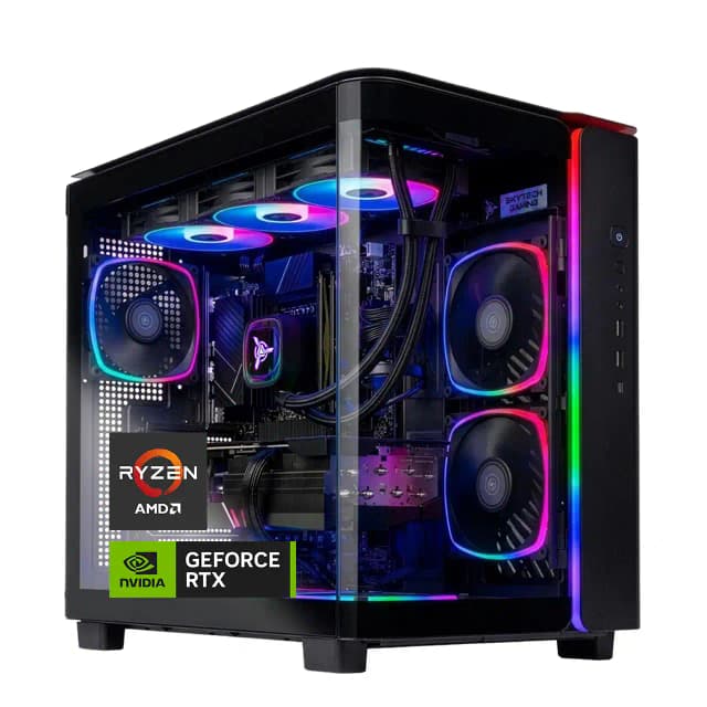 Skytech Gaming - Skytech KING95 - AMD Ryzen 7 9800X3D, 5080, 32GB 6000 MHz DDR5 RAM, 850W GOLD A3 PSU - Black