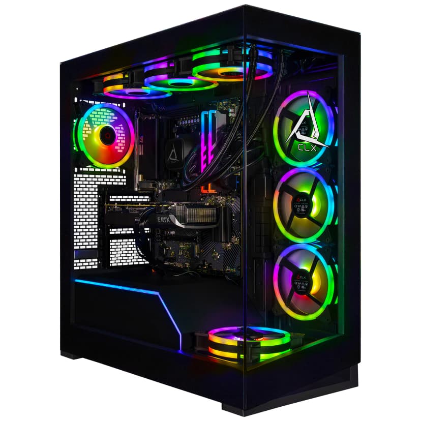 CLX - Horus Gaming Desktop - AMD Ryzen 9 9950X - 96GB DDR5 5600 Memory - GeForce RTX 5090 - 2TB NVMe M.2 SSD - 8TB HDD Storage - Black