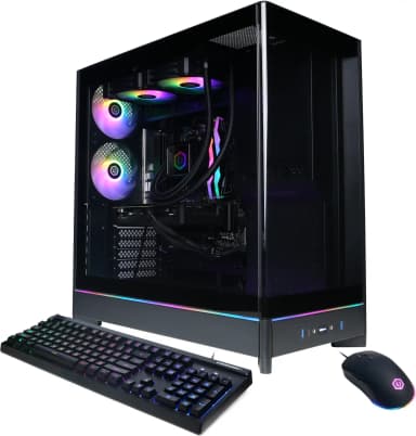 CyberPowerPC - Gaming Desktop - AMD Ryzen 7 9700X - AMD Radeon RX 9060 XT 16GB - 32GB DDR5 - 2TB PCIe 4.0 SSD - Black