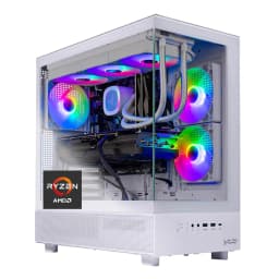 Skytech Gaming - Skytech AZURE3 - AMD Ryzen 7 7700X, 9070XT, 16GB 6000 MHz DDR5 RAM, 850W GOLD A3 PSU - White