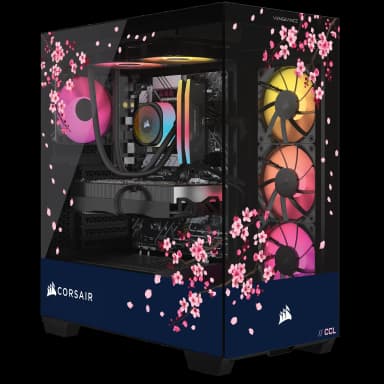 CORSAIR - VENGEANCE a7500 Gaming PC - Liquid Cooled Ryzen 7 9800X3D - NVIDIA GeForce RTX 5080 - 32GB VENGEANCE RGB DDR5 - 1TB SSD - Dark Cherry