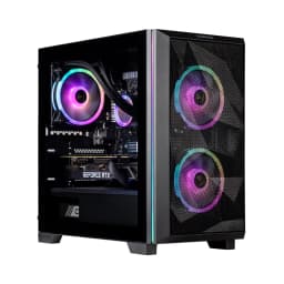 Velztorm - Mini Pilum Desktop PC (Ryzen 7 5700X, 16GB, 1TB SSD, GeForce RTX 5070, WiFi 4, Win 11 Pro) - Black