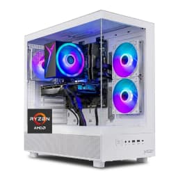 Skytech Gaming - Skytech AZURE3 - AMD Ryzen 7 5700, ARC A580, 16GB 3200 MHz DDR4 SDRAM, 650W GOLD PSU - White