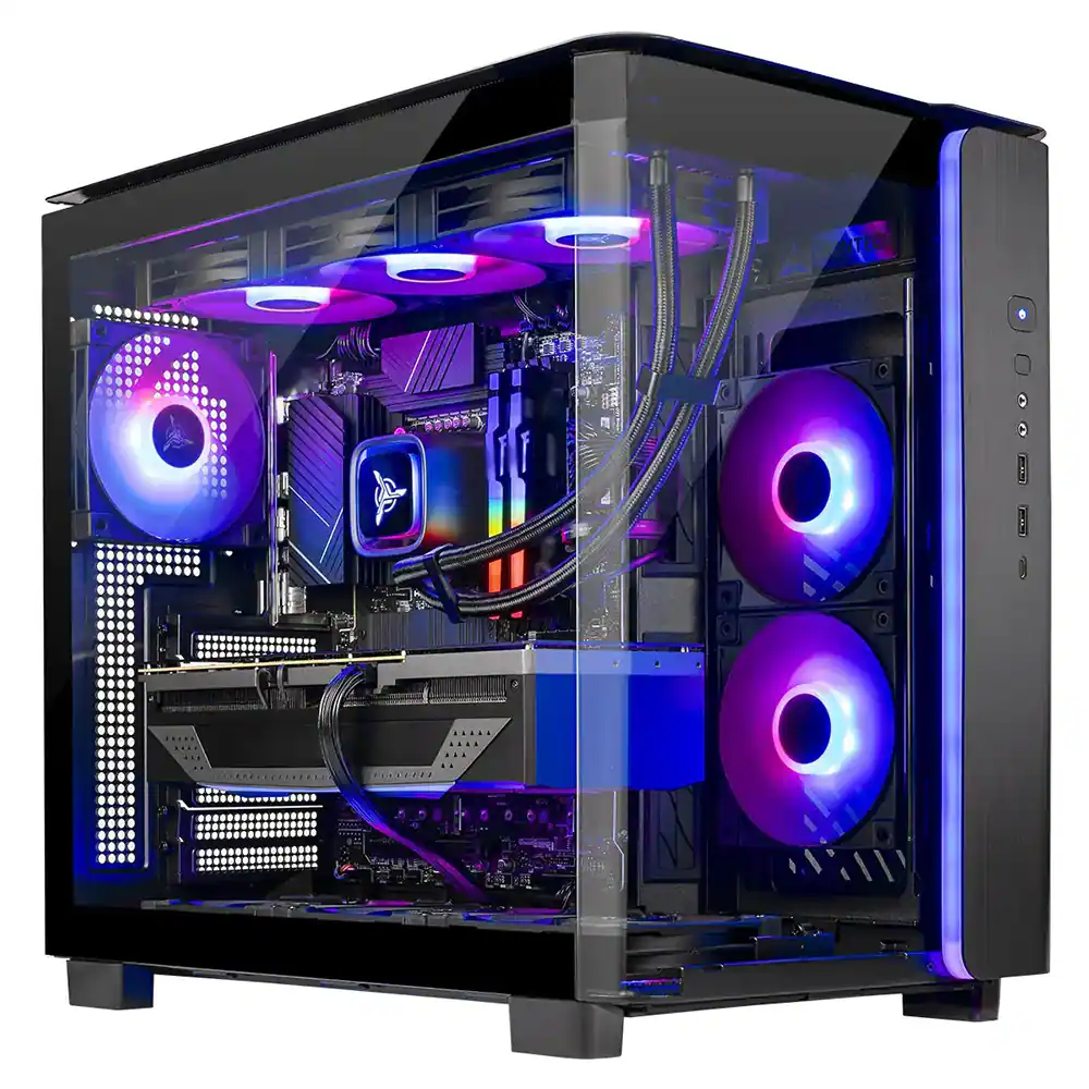 Skytech Gaming - Skytech KING95 - AMD Ryzen 7 9800X3D, 5070 Ti, 32GB 6000 MHz DDR5 RAM, 850W GOLD A3 PSU - Black