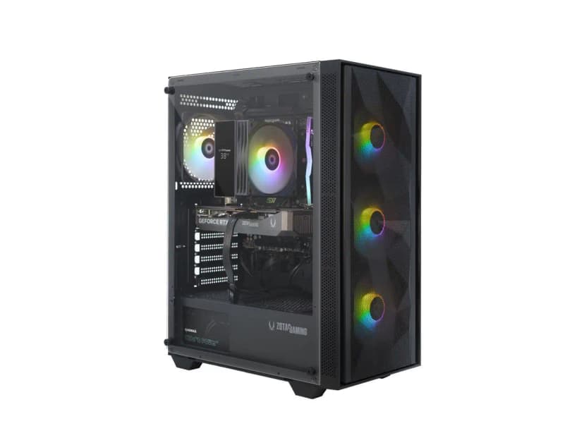 ZOTAC - GAMING MEK PC: RTX 5060, Ryzen 5 5500, 16GB RAM, 1TB SSD, WiFi 6E, Win 11 - Black