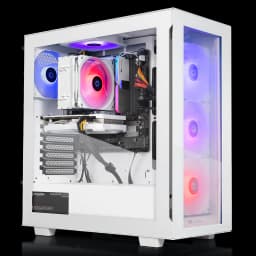 Thermaltake - LCGS View i1497XS-350 Gaming Desktop Intel Core i7-14700F, 32GB Memory, AMD Radeon RX 9070 XT, 1TB SSDNVMe M.2 - Snow