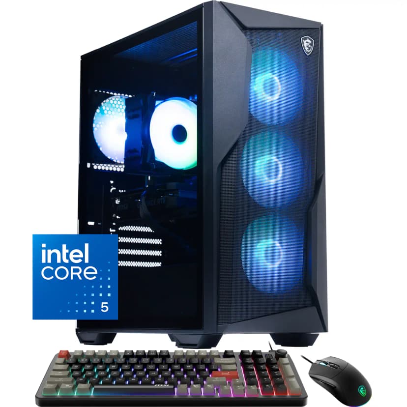 MSI - Codex R2 Gaming Desktop - Intel i5-14400F 2024 - 16GB Memory - NVIDIA GeForce RTX 5050 - 1TB Storage - Black