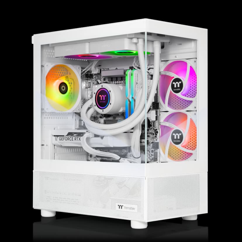 Thermaltake - LCGS View u2670S-170 Gaming Dsktp Intel Core Ultra 7 2025 32GB RGB Memory NVIDIA GeForce RTX 5070 1TB SSD NVMe M.2 WiFi - White
