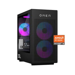HP OMEN - 35L Gaming Desktop - AMD Ryzen 5 8400F - 16GB Memory - NVIDIA GeForce RTX 5060 - 1TB SSD - Shadow Black