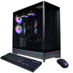 CyberPowerPC - Gaming Desktop - AMD Ryzen 7 9700X 2024 - AMD Radeon RX 9060 XT 16GB - 32GB DDR5 Memory - 2TB SSD Storage - Black