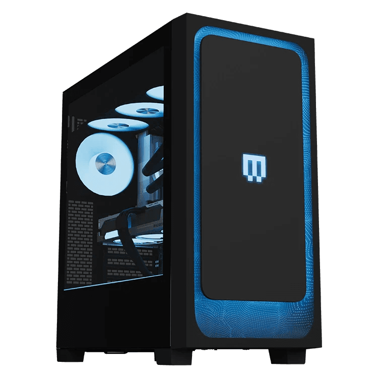 MAINGEAR - MG-1 Diamond Gaming Desktop - AMD Radeon RX 9070 XT - AMD Ryzen 7 7800X3D - 32GB DDR5 - 2TB NVMe SSD - Black