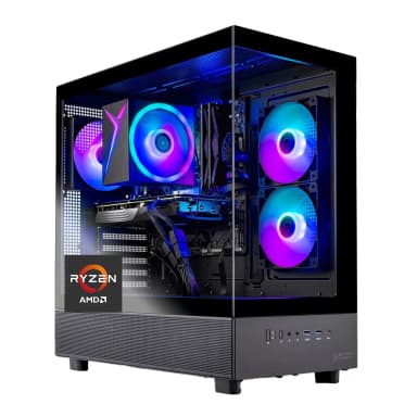 Skytech Gaming - Skytech AZURE3 - AMD Ryzen 7 5700, ARC A580, 16GB 3200 MHz DDR4 SDRAM, 650W GOLD PSU - Black