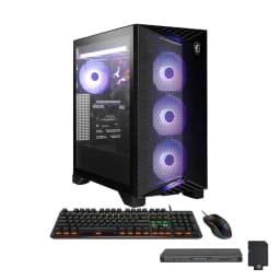 MSI - Aegis ZS2 Gaming Desktop,AMD Ryzen 9 9900X,32GB RAM,1TB SSD+1TB Docking Set,GeForce RTX 5080,Win 11 Pro - Black