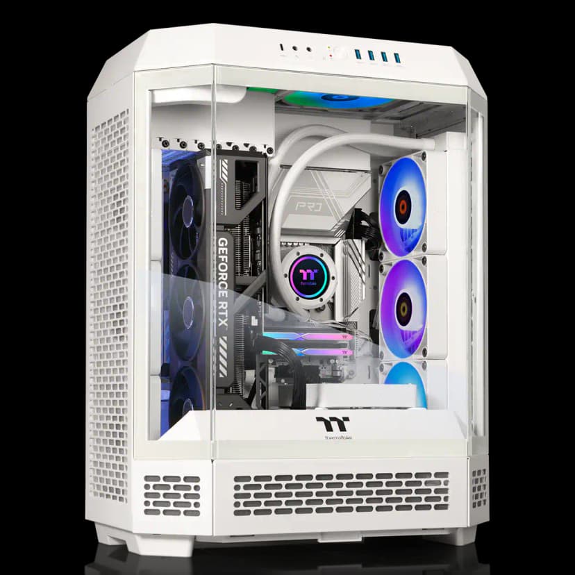 Thermaltake - Reactor u2880S Gaming Desktop Intel Core Ultra 9 285K 2025, 32GB Memory, NVIDIA GeForce RTX 5080, 2TB SSD NVMe M.2 - Snow