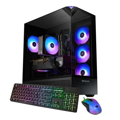 iBUYPOWER - Element Gaming Desktop PC -Intel Core Ultra 7 265F,NVIDIA GeForce RTX 5060Ti 8GB,32GB DDR5 RAM,1TB SSD - Black