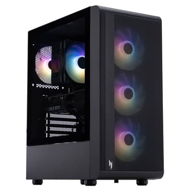 Acer - Nitro 60 N60-180-UB38 Gaming Desktop - AMD Ryzen 9 7900 - 32GB DDR5 Memory - NVIDIA GeForce RTX 5080 - 2 TB SSD - Black