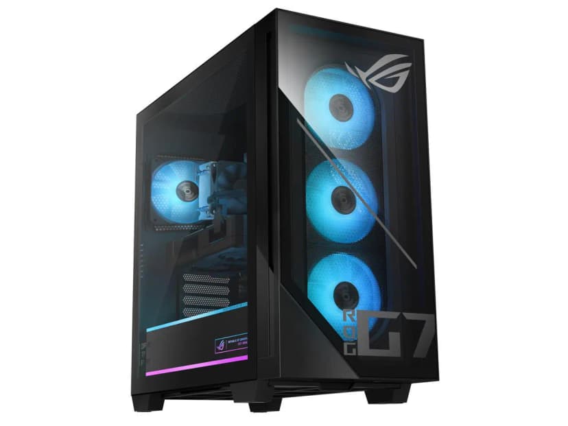 ASUS - Gaming Desktop PC GM700TZ-PS776 AMD Ryzen 7 8700F 32GB DDR5 1TB PCIe SSD GeForce RTX 5070 Windows 11 Home - Black