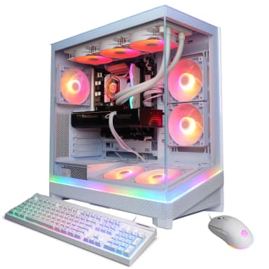CyberPowerPC - Gaming Desktop - Intel Core Ultra 7 270K Plus 2026 - NVIDIA GeForce RTX 5070 Ti 16GB - 32GB Memory - 2TB SSD Storage - White