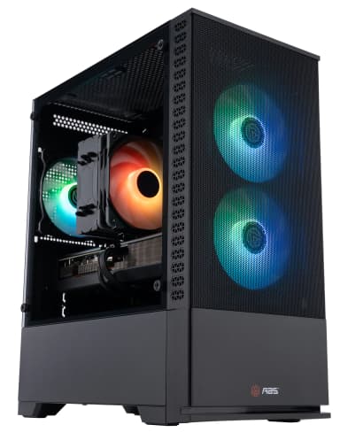 ADVANCED BATTLESTATIONS - ABS Cyclone Prebuilt Gaming PC - Windows 11 Intel Core i7-14700F GeForce RTX 5060 8GB DLSS 4 32GB DDR4 1TB NVMe SSD - Aqua