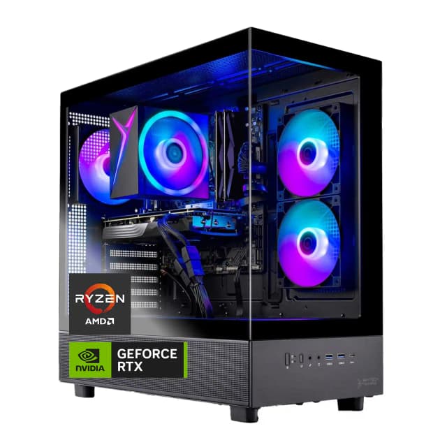 Skytech Gaming - Skytech AZURE3 Gaming Desktop - AMD Ryzen 7 5700, 3060, 16GB 3200 MHz DDR4 SDRAM, 650W GOLD PSU - Black