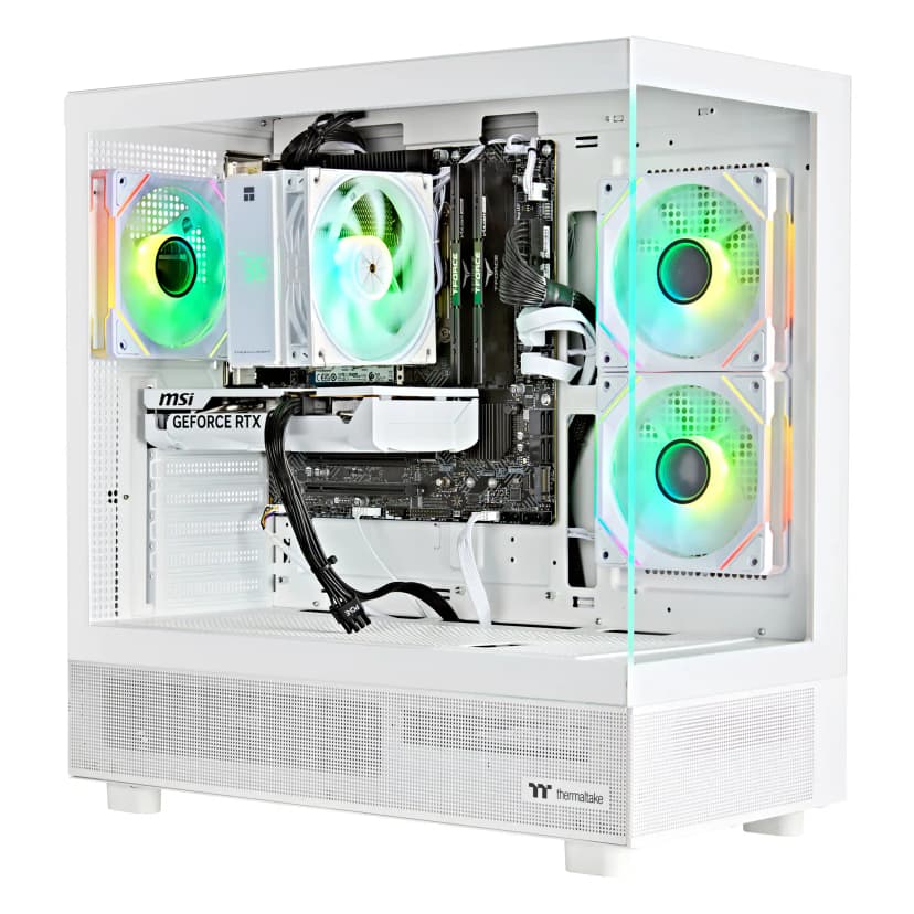 TECHWHIZ - CrystalForge PC - ( Intel Core i7-14700KF - RTX 5060 Ti - 32GB RAM DDR5 - 1TB SSD - Windows 11 P - Wifi - AI Ready - White