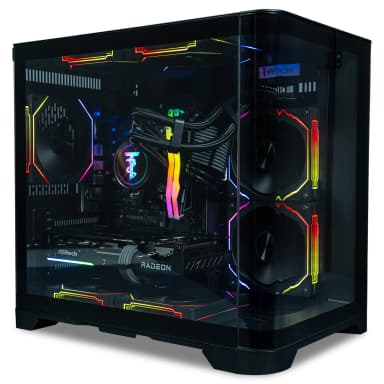ViprTech - Reaper 2.5 Liquid-Cooled PC - AMD Ryzen 7 8700F 5.0Ghz, RX 9060 XT 16GB, 16GB DDR5, 1TB SSD, Gaming Computer, B - Black