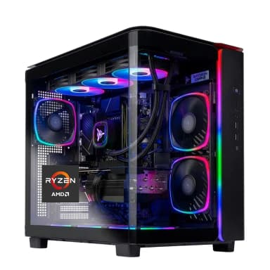 Skytech Gaming - Skytech KING95 - AMD Ryzen 7 7700X, 9070XT, 16GB 6000 MHz DDR5 RAM, 850W GOLD A3 PSU - Black